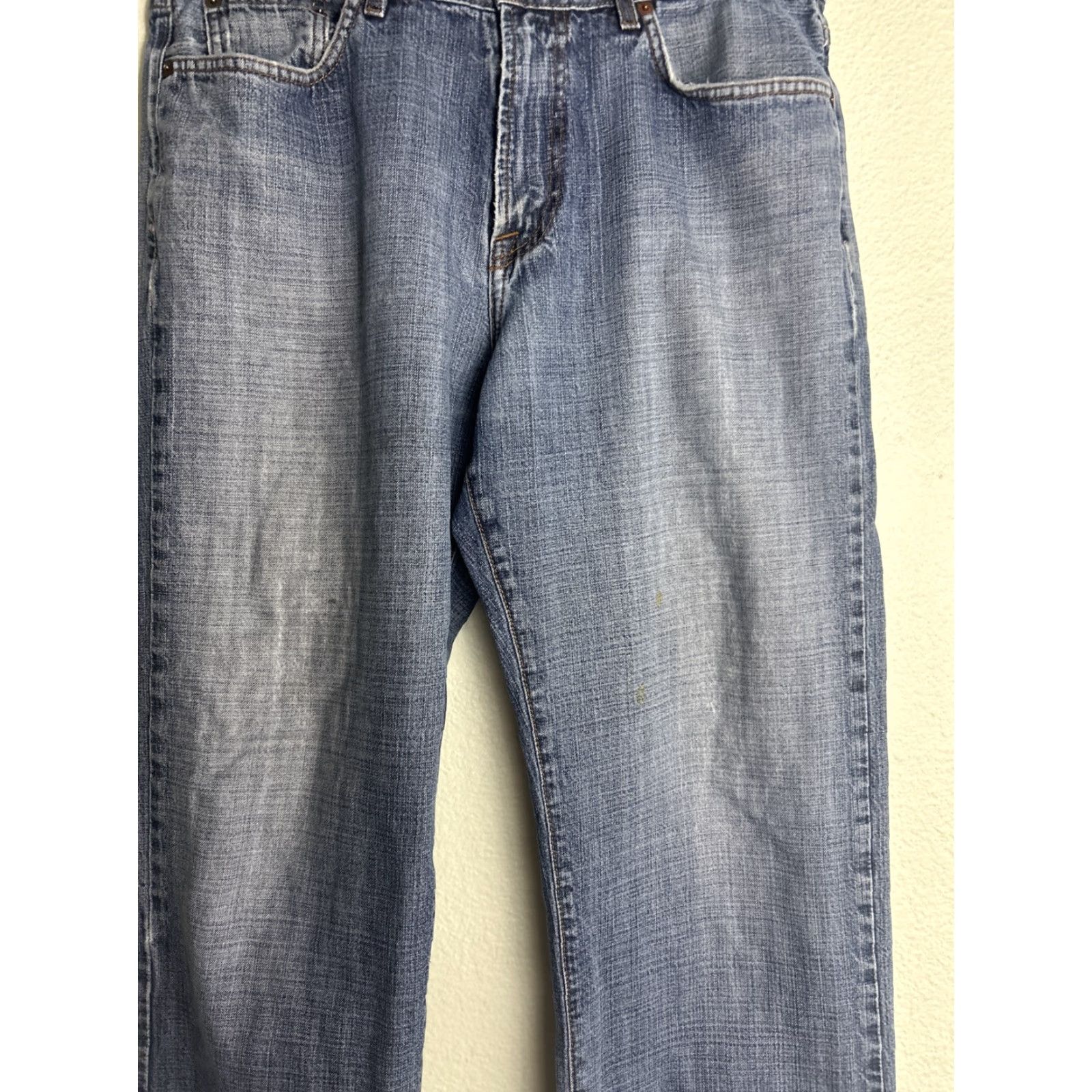 Lucky Brand VINTAGE Lucky Brand Jeans Men Regular 34x31 Blue Medium Wash Straight USA Size US 34 / EU 50 - 3 Thumbnail