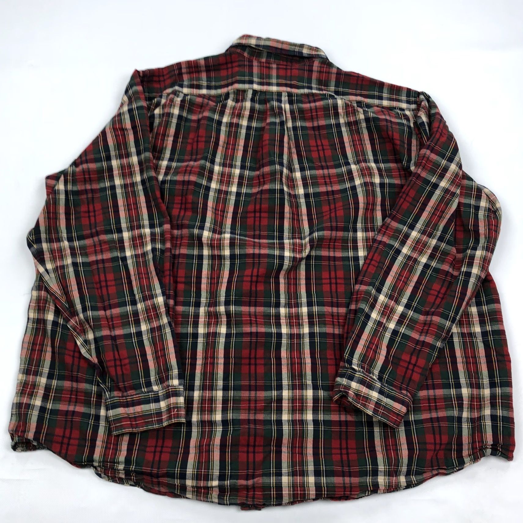 Polo Ralph Lauren Polo Ralph Lauren Shirt 3XB Button-Down Plaid Long Sleeve Men Red Green Blue Cream Logo Embroidered Cotton Casual Classic Preppy 3XB Mens Shirt Size US XXL / EU 58 / 5 - 7 Thumbnail