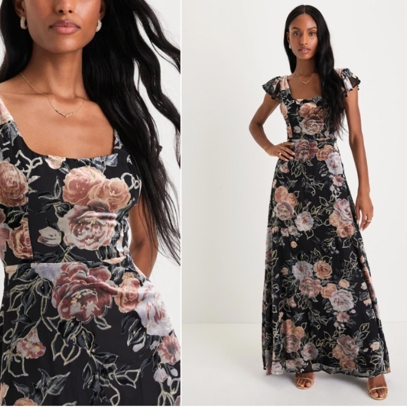 Lulus LULUS Romantic Sexy Elegant Floral Wedding Maxi Dress Size S / US 4 / IT 40 - 1 Thumbnail