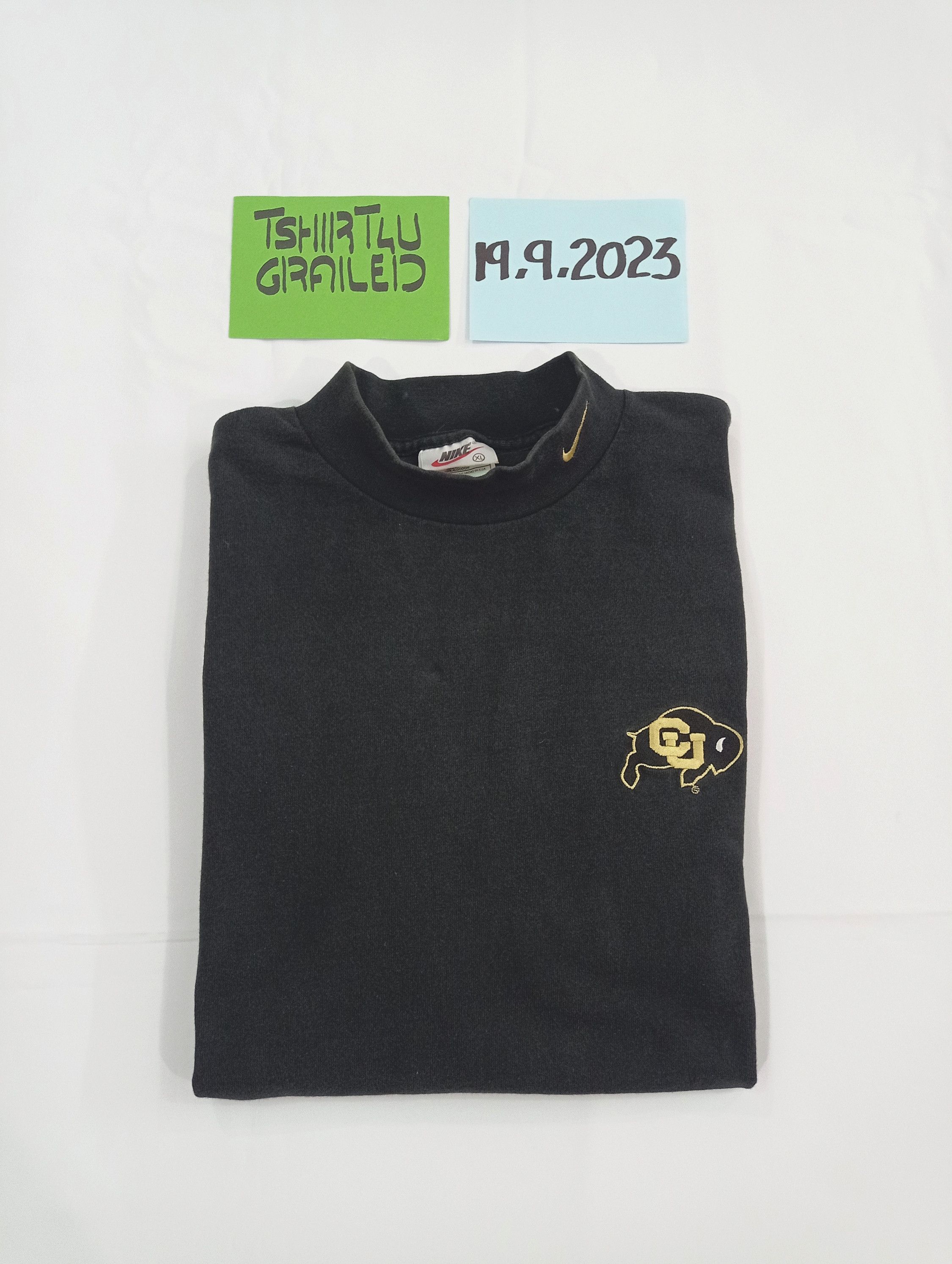 Nike VTG NIKE 1996 COLORADO BUFFALOES FOOTBALL MOCK TURTLE NECK Size US XL / EU 56 / 4 - 10 Thumbnail