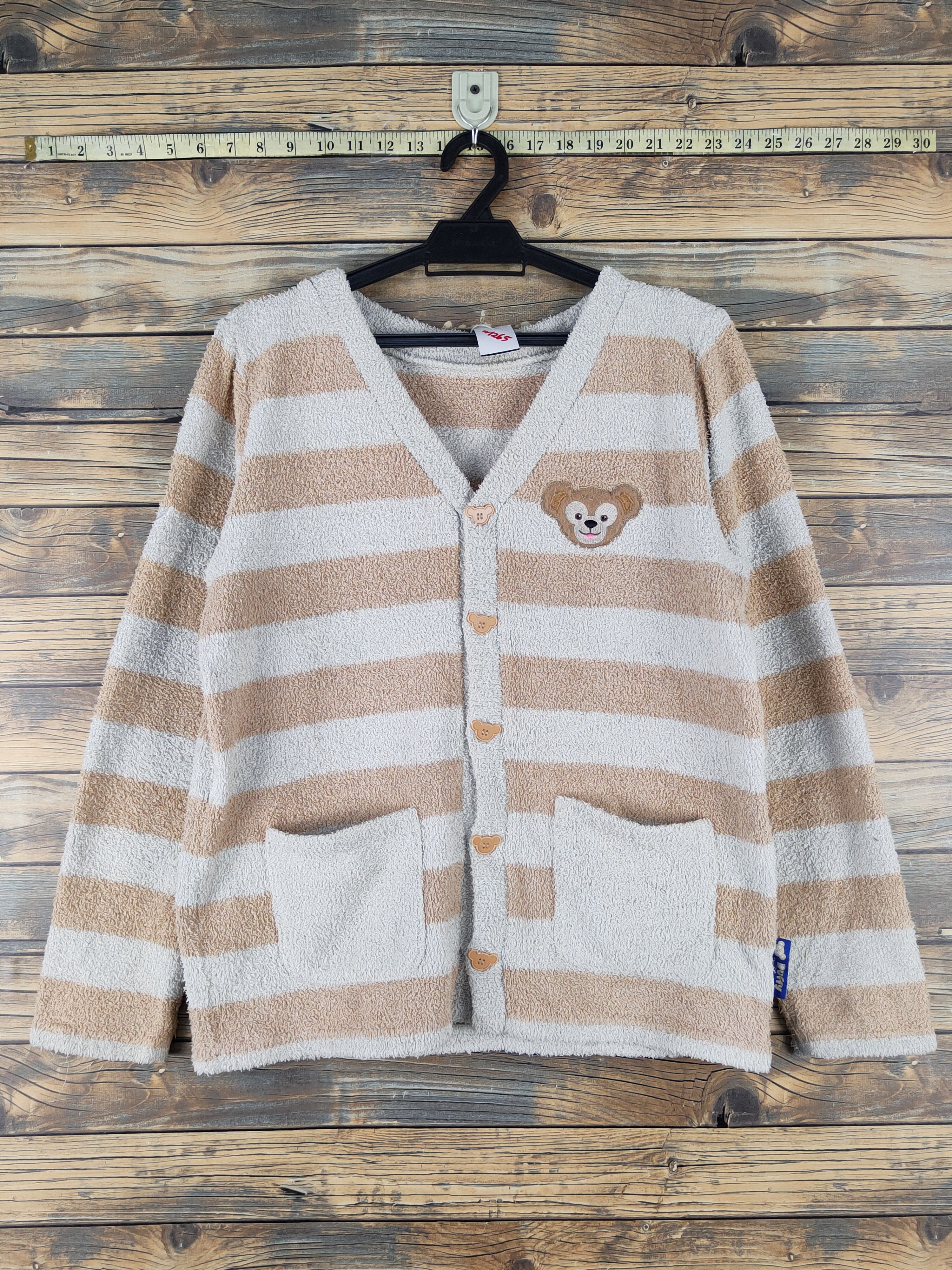 Disney × Japanese Brand × Vintage Disney Light Brown Duffy Bear Knitwear Button Ups #W1265 Size M / US 6-8 / IT 42-44 - 1 Thumbnail