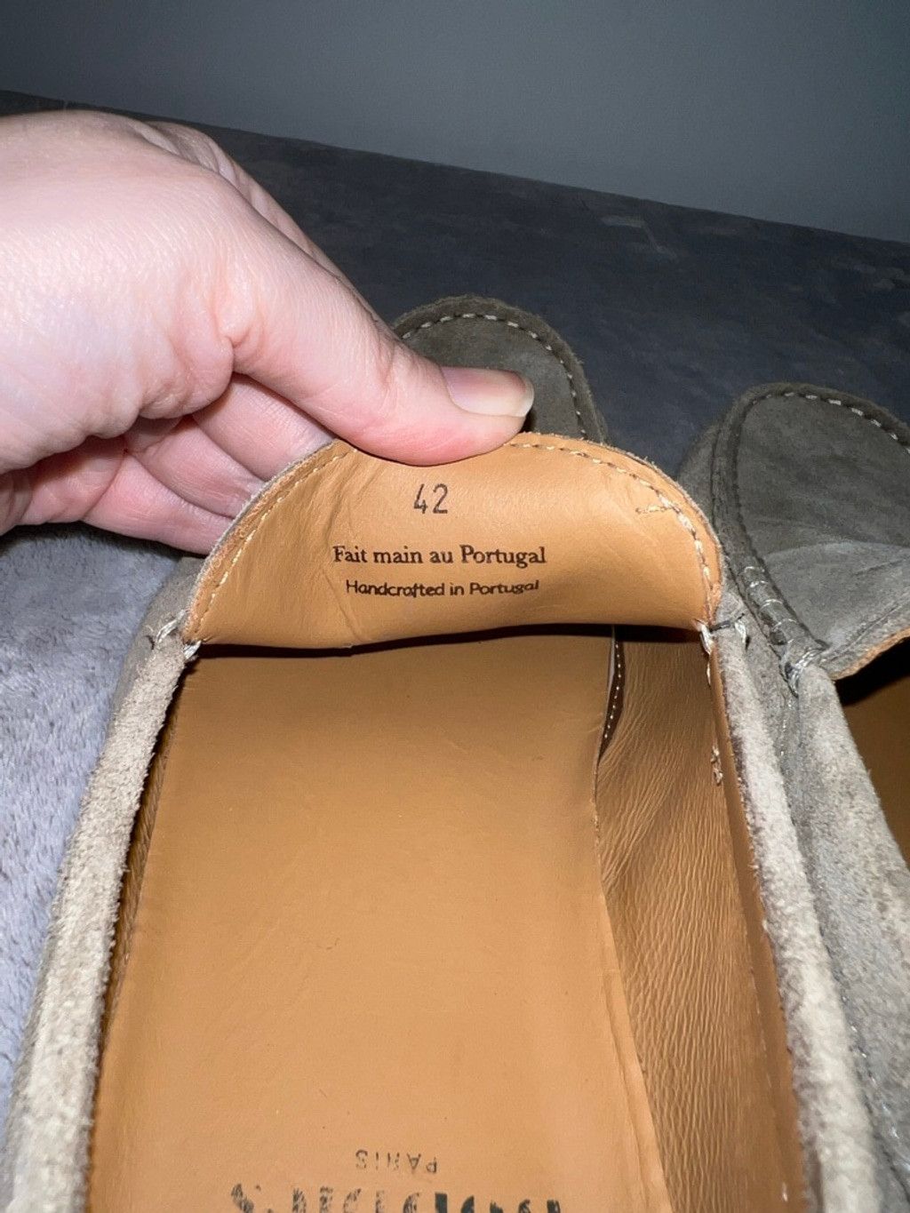 Bobbies Men's Bobbies PARIS Ash Green Suede Loafers & Slip-Ons EU 42 Size US 9 / EU 42 - 6 Thumbnail