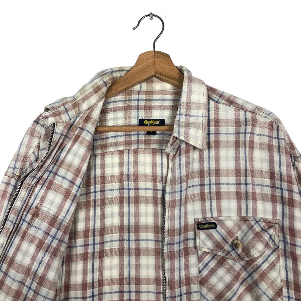 Oshkosh 🔥90’s Vintage Work Chore Jacket Oshkosh Tartan Design Size US L / EU 52-54 / 3 - 9 Thumbnail