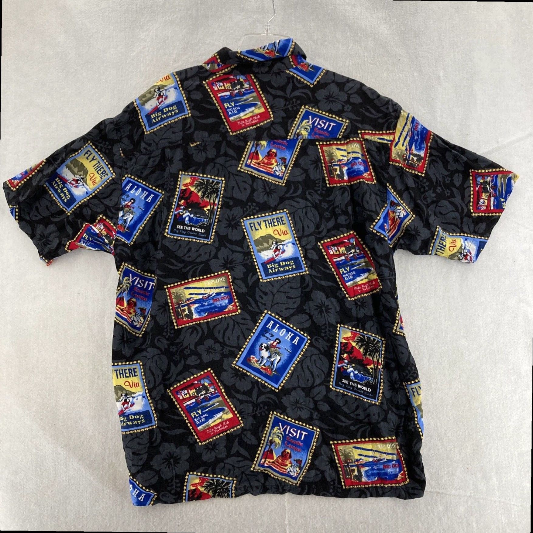 Stampd Big Dogs Mens Hawaiian Shirt Large L Stamp Patterns Size US L / EU 52-54 / 3 - 2 Thumbnail
