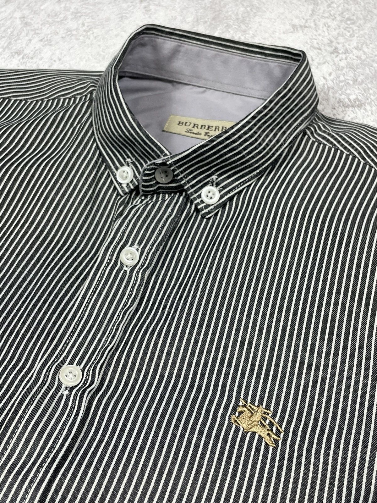 Burberry Burberry Vintage Stripe Shirt Size US XL / EU 56 / 4 - 4 Thumbnail