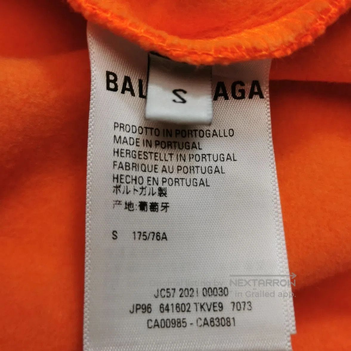 Balenciaga Balenciaga Orange Cotton Logo Straight. Size US 26 / EU 42 - 7 Thumbnail