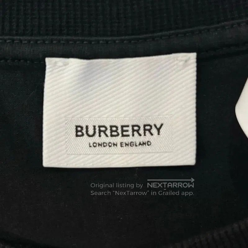 Burberry Burberry Black Cotton Short Sleeve T-Shirt. Size S / US 4 / IT 40 - 5 Thumbnail
