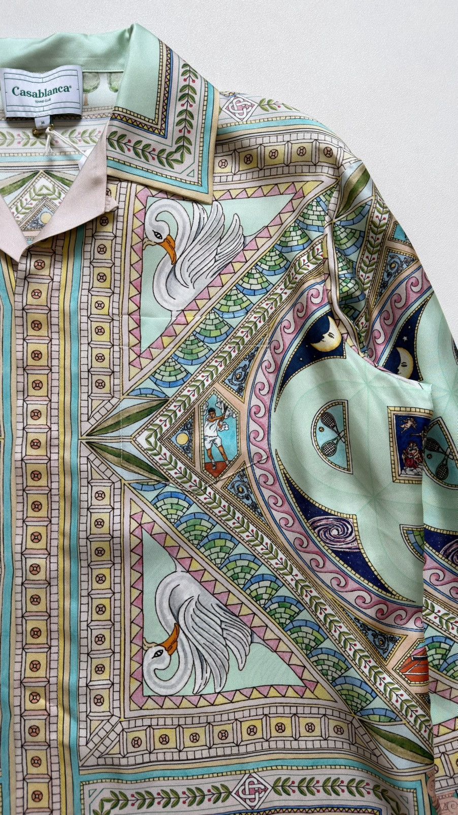 Casablanca ‘Le Labyrinthe’ Patterned Pastel Silk Shirt Size US M / EU 48-50 / 2 - 6 Thumbnail