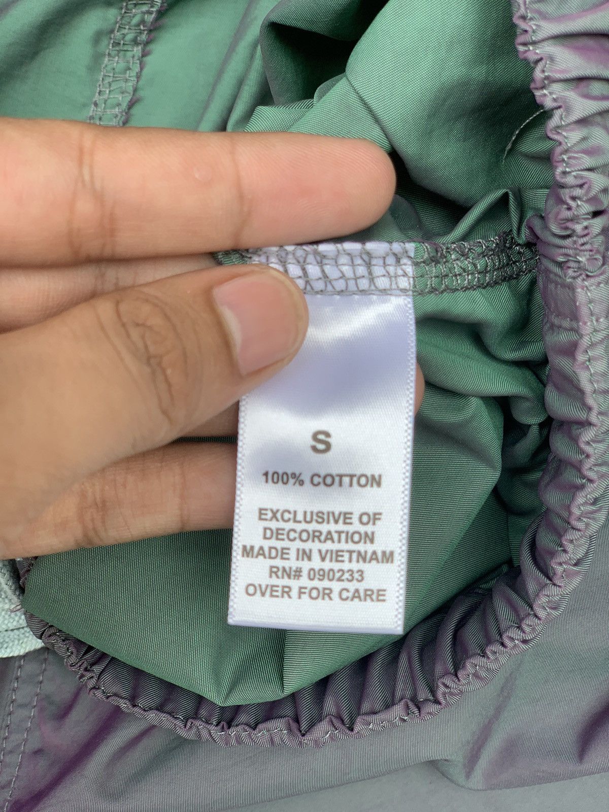 Vintage Fear of God Essentials Iridescent Nylon Running Short Size US 33 - 4 Thumbnail