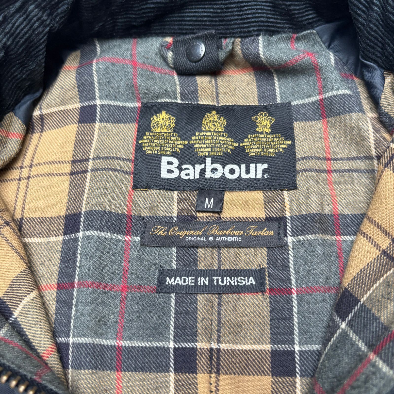Barbour Barbour Ashby Waxed Cotton Tartan Lined Jacket Men's Medium Size US M / EU 48-50 / 2 - 4 Thumbnail