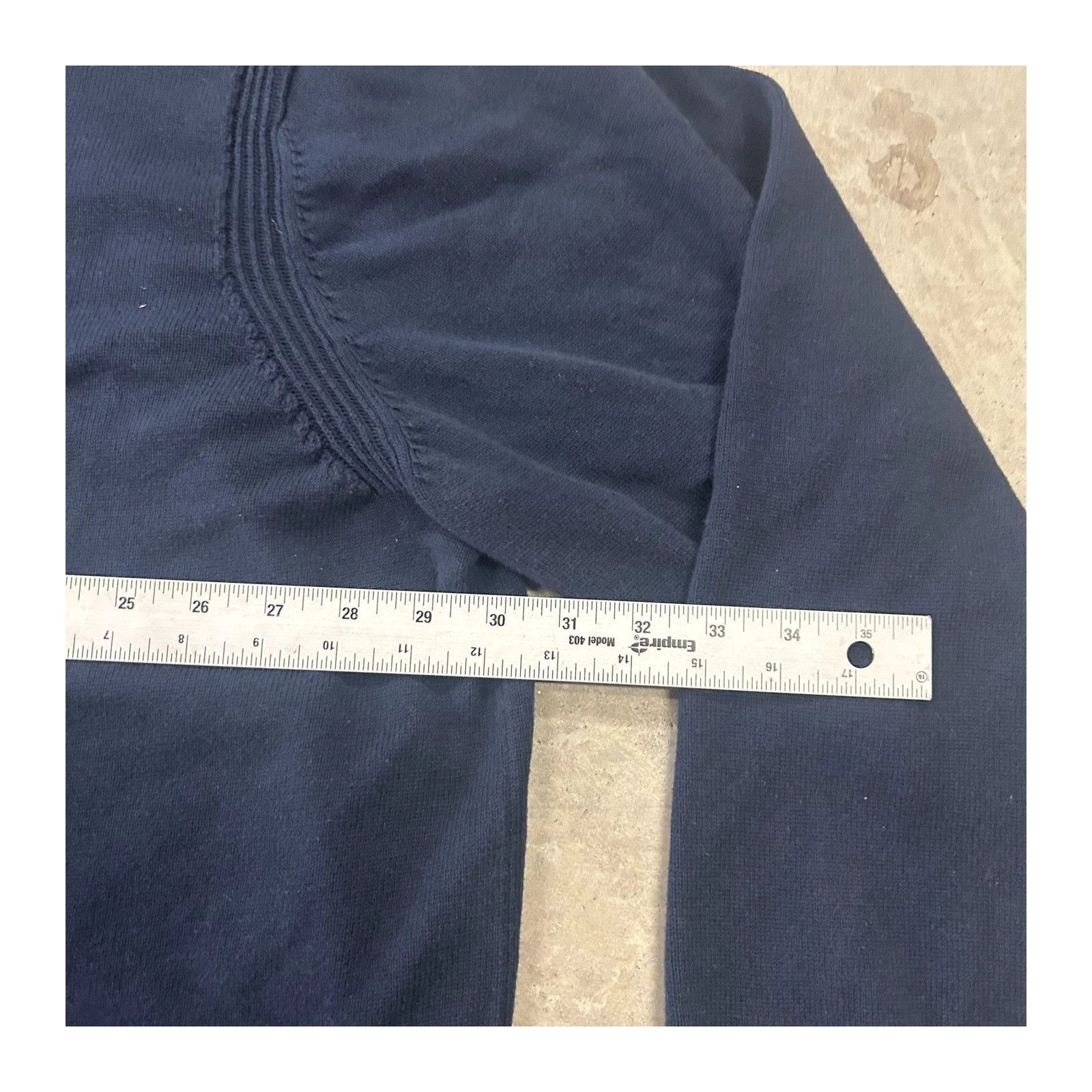 Tommy Hilfiger Tommy Hilfiger Men's Navy Ribbed Detail Crewneck Sweater w/ Size US XXL / EU 58 / 5 - 4 Thumbnail