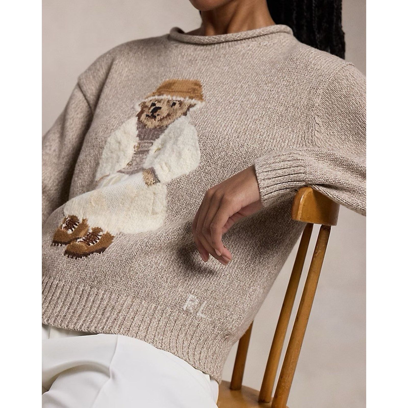 Ralph Lauren Purple Label NWT Ralph Lauren Woman Polo Bear Cotton Roll-Neck Jumper Size US M / EU 48-50 / 2 - 11 Thumbnail
