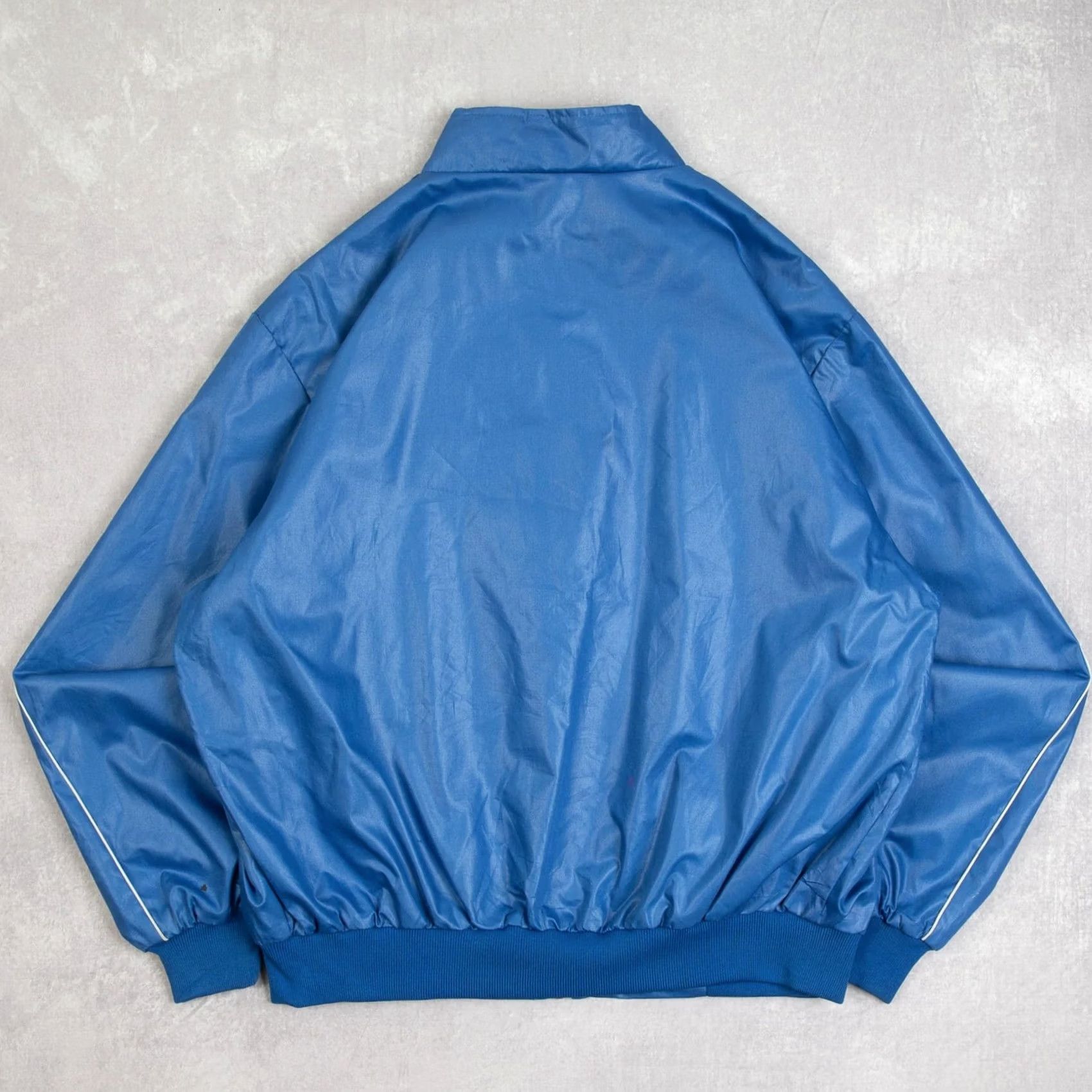 X-LARGE Vintage Unbranded BNWT Full Zip Bomber Jacket Men’s 1980s Blue XS? Size US XL / EU 56 / 4 - 2 Thumbnail