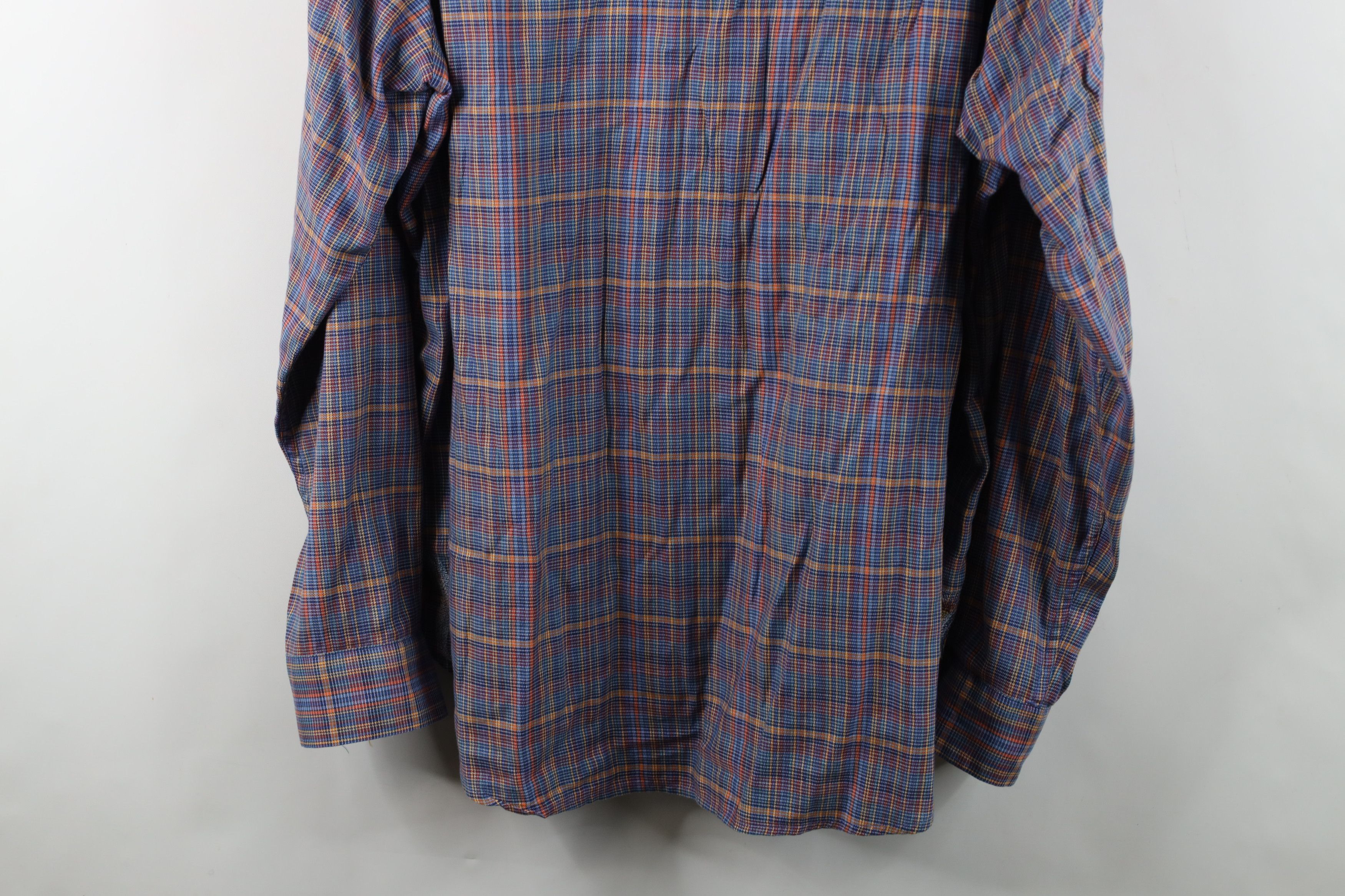Robert Graham Robert Graham NYC Manhattan Flip Cuff Collared Button Shirt Size US XXL / EU 58 / 5 - 16 Thumbnail