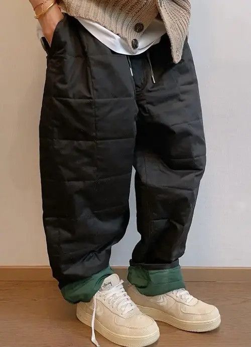 Japanese Brand Hadate x Genji Outdoor retro fashion loose quilted pants Size US 34 / EU 50 - 8 Thumbnail