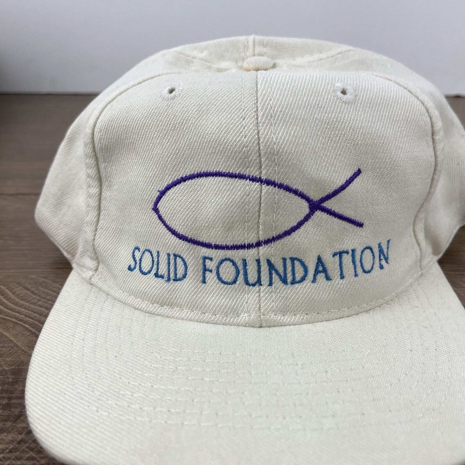 Other Solid Foundation Hat Snapback Hat White Hat Adjustable White Size ONE SIZE - 7 Thumbnail