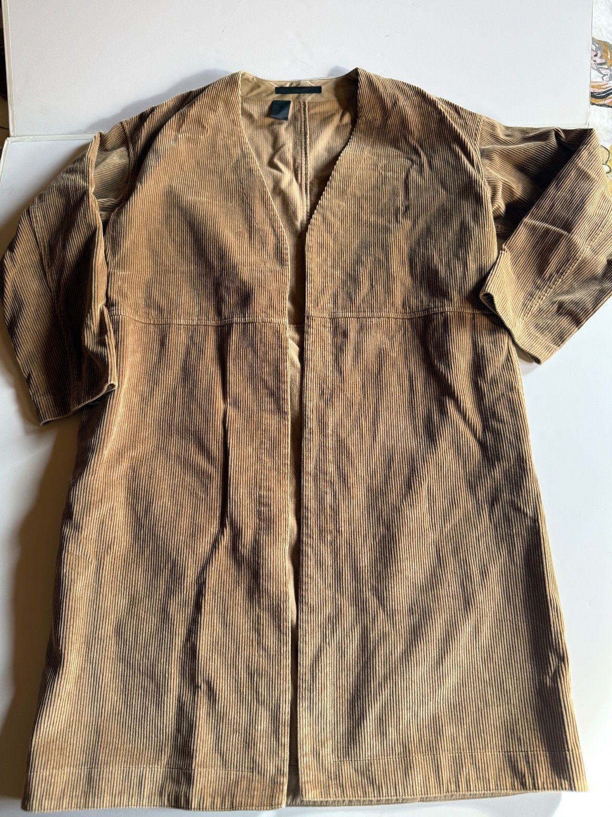 N.Hoolywood N. Hoolywood Tan Corduroy Long Coat Size US M / EU 48-50 / 2 - 4 Thumbnail