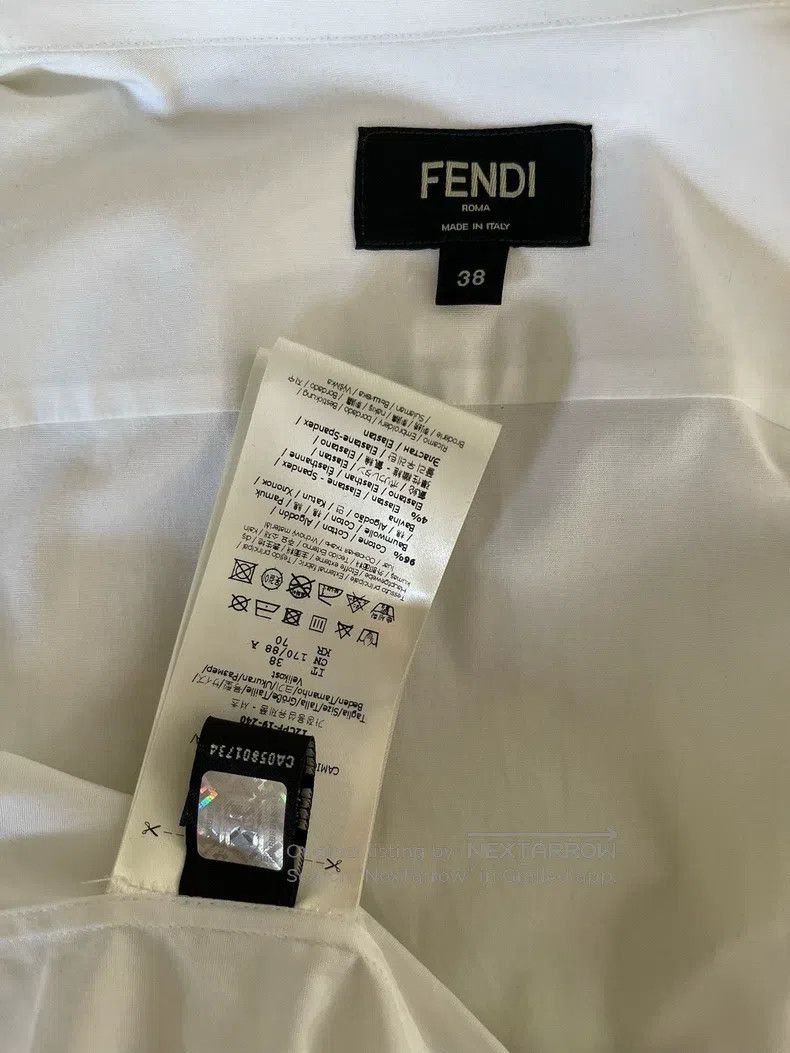 Fendi Fendi White beaded shirt Size XS / US 0-2 / IT 36-38 - 3 Thumbnail