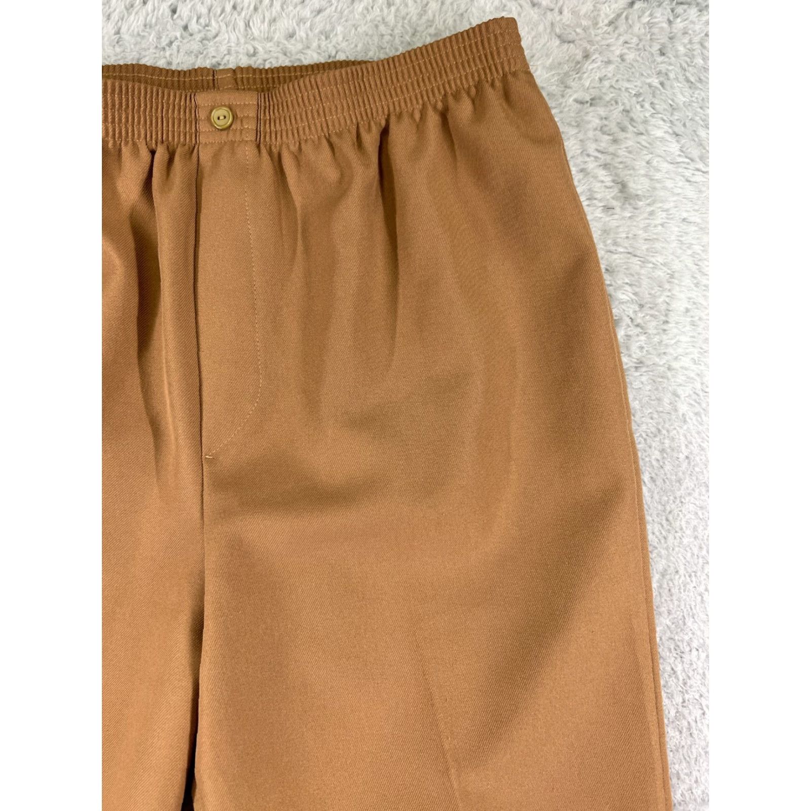 Vintage Sasson By Mustang Pants Womens 10 Beige 36x27 100% Polyester Elastic Waist Size 32" / US 10 / IT 46 - 7 Thumbnail