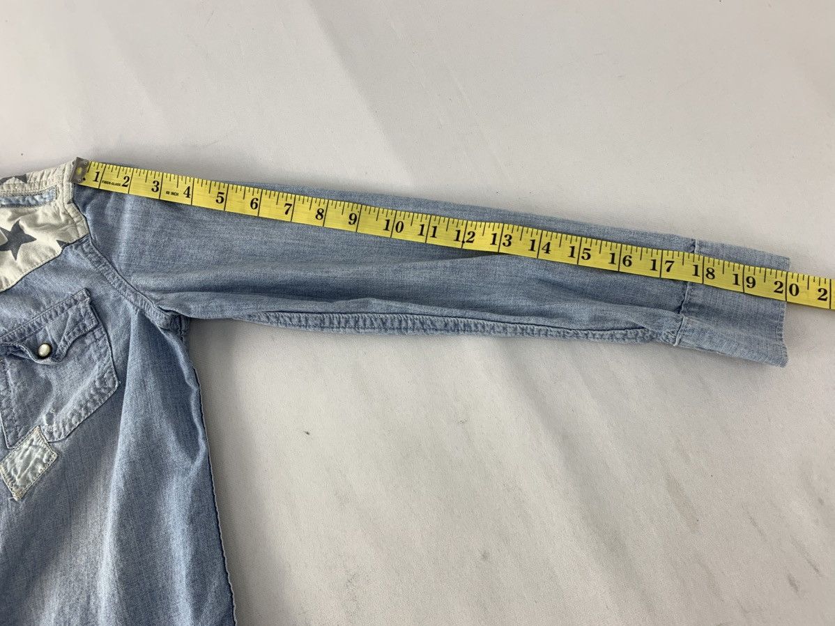 Polo Ralph Lauren Polo by Ralph Lauren Denim Shirt Dungarees Star Design Size L / US 10 / IT 46 - 13 Thumbnail
