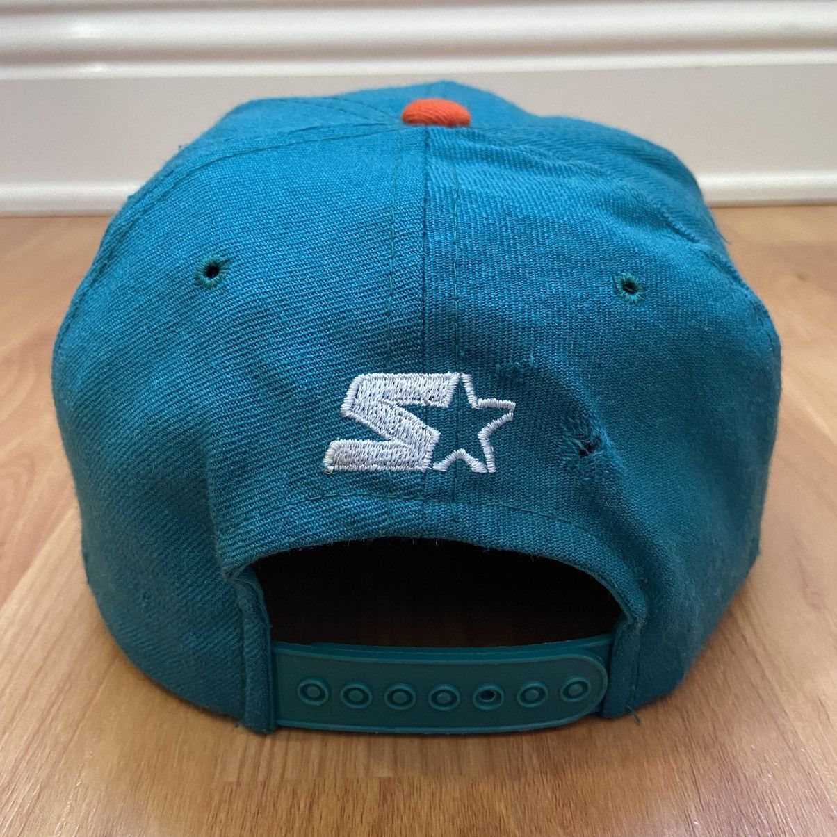 NFL × Starter Vintage Starter Miami Dolphins Logo Wool Snap Back Size ONE SIZE - 4 Thumbnail