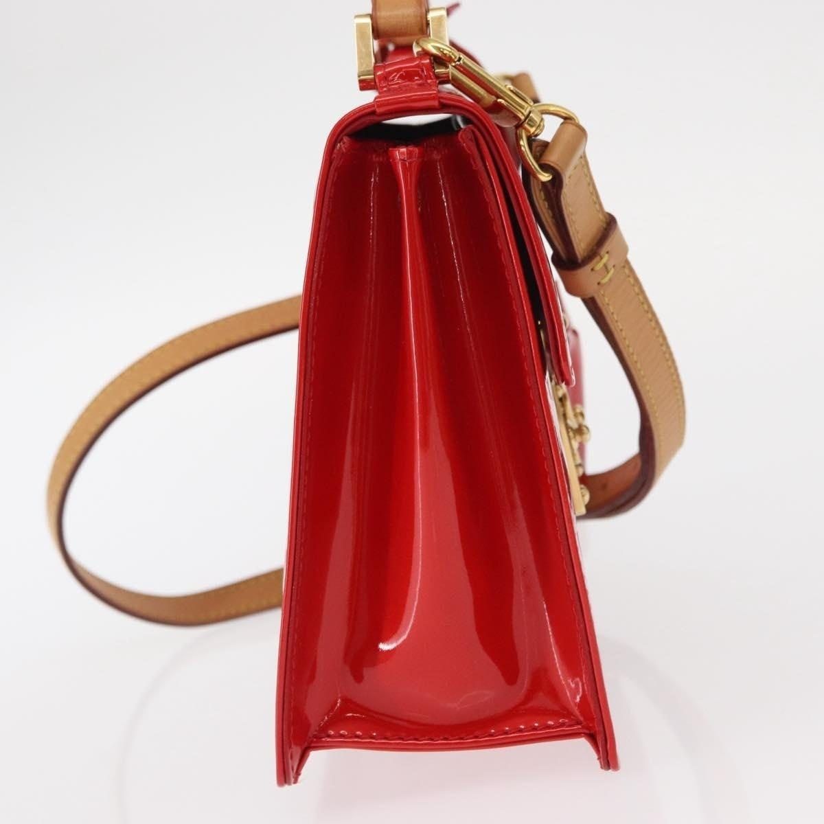 Louis Vuitton Louis Vuitton Monogram Vernis Spring Street Handbag Red Size ONE SIZE - 4 Thumbnail