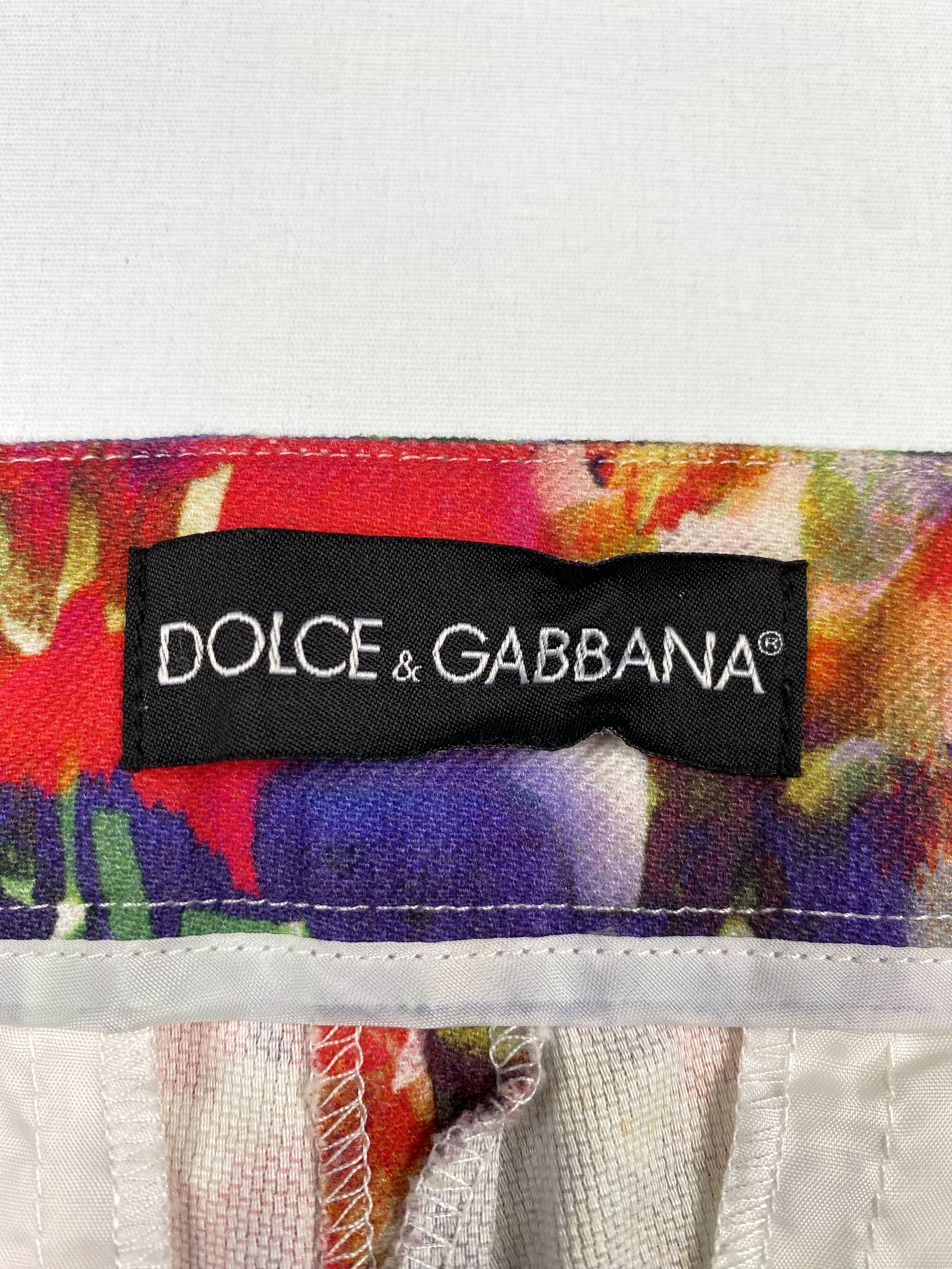 Dolce & Gabbana Multicolor Paint Splatter Print Jeans Size 30" / US 8 / IT 44 - 10 Thumbnail