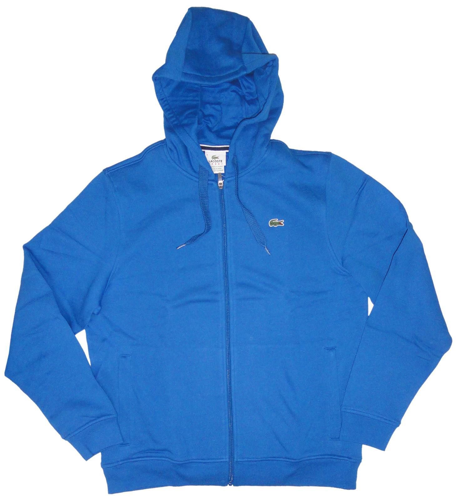 Lacoste Lacoste Mens Full Zip Hoodie Blue Size 8 / XXL XX-Large NWT Size US XXL / EU 58 / 5 - 1 Thumbnail