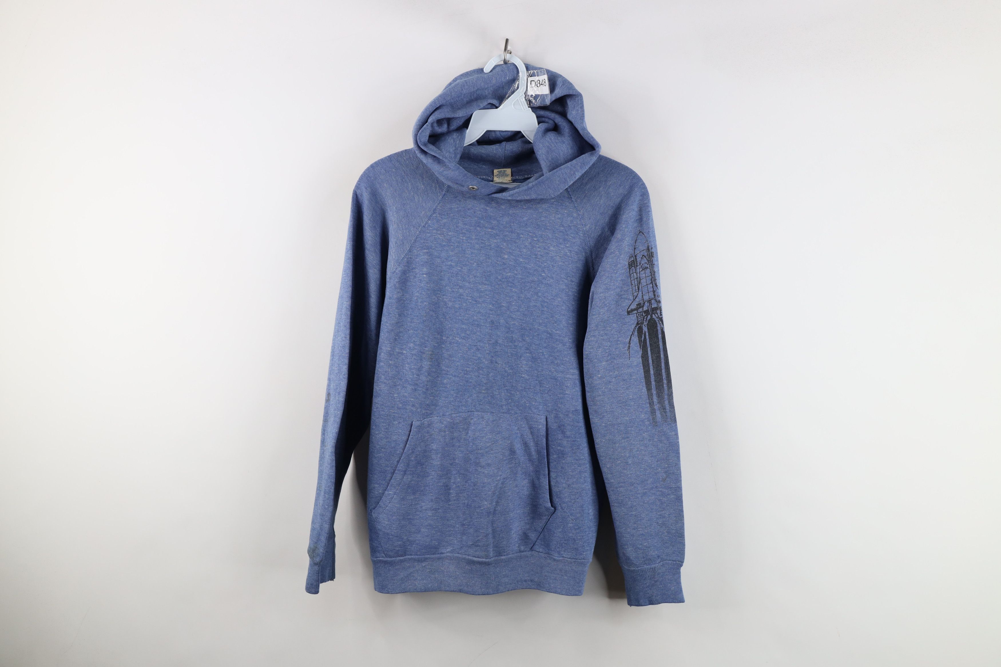 Vintage Vintage 70s 80s Streetwear NASA Space Rocket Hoodie USA Size M / US 6-8 / IT 42-44 - 1 Thumbnail