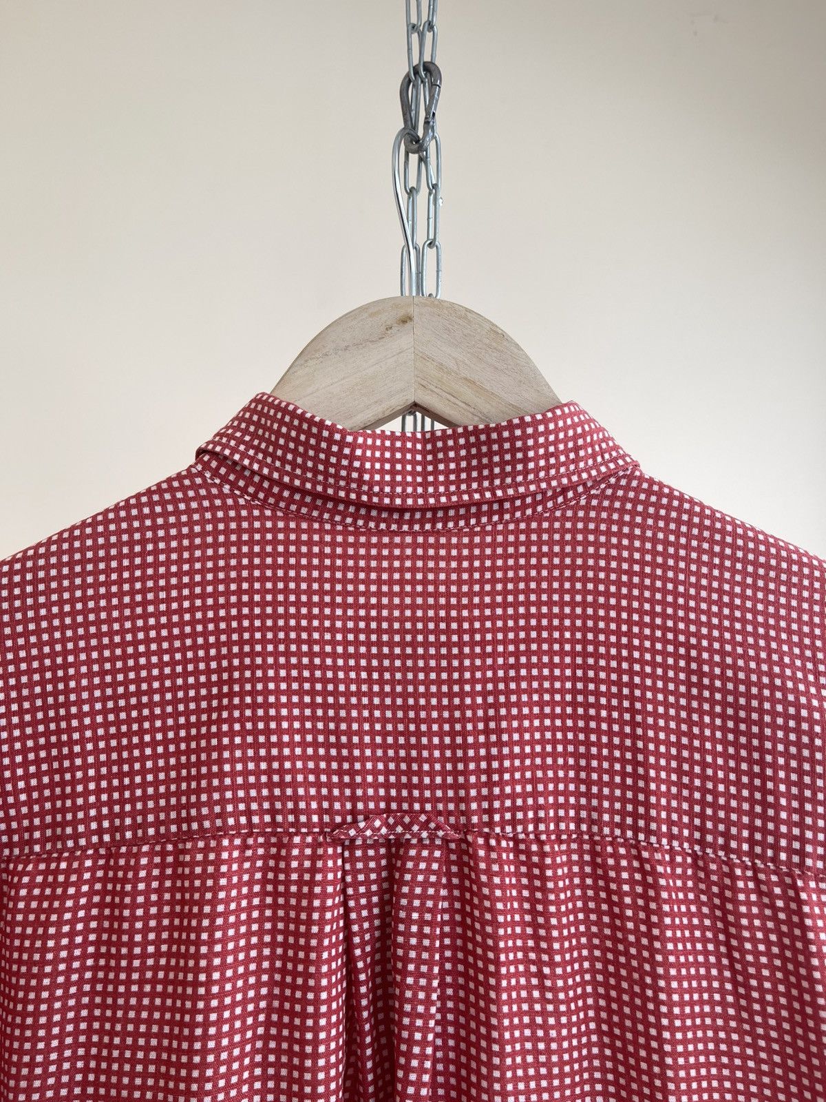 Hugo Boss Linen Cotton Checked Button Down Short Sleeve Shirt 80s 90s Size US XL / EU 56 / 4 - 5 Thumbnail
