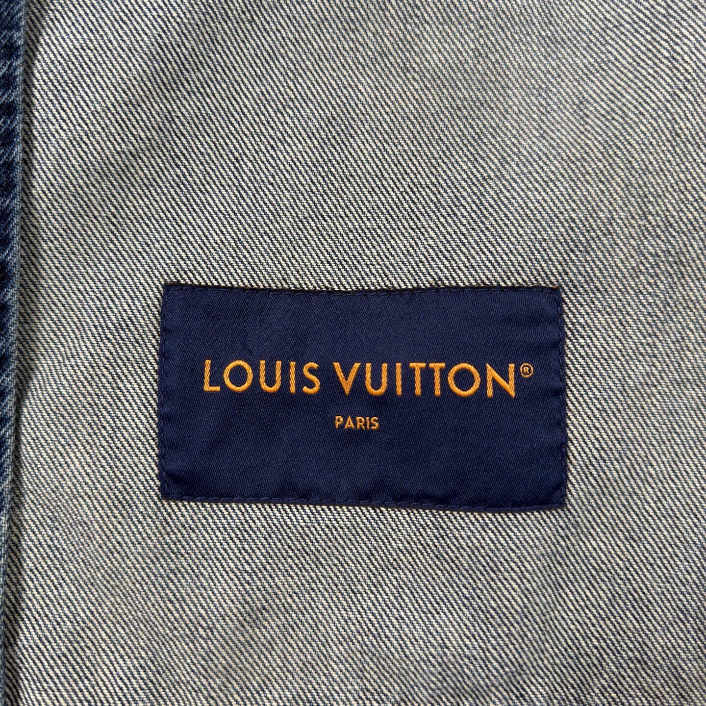 Louis Vuitton LV navy blue all-over print denim jacket Size US M / EU 48-50 / 2 - 6 Thumbnail