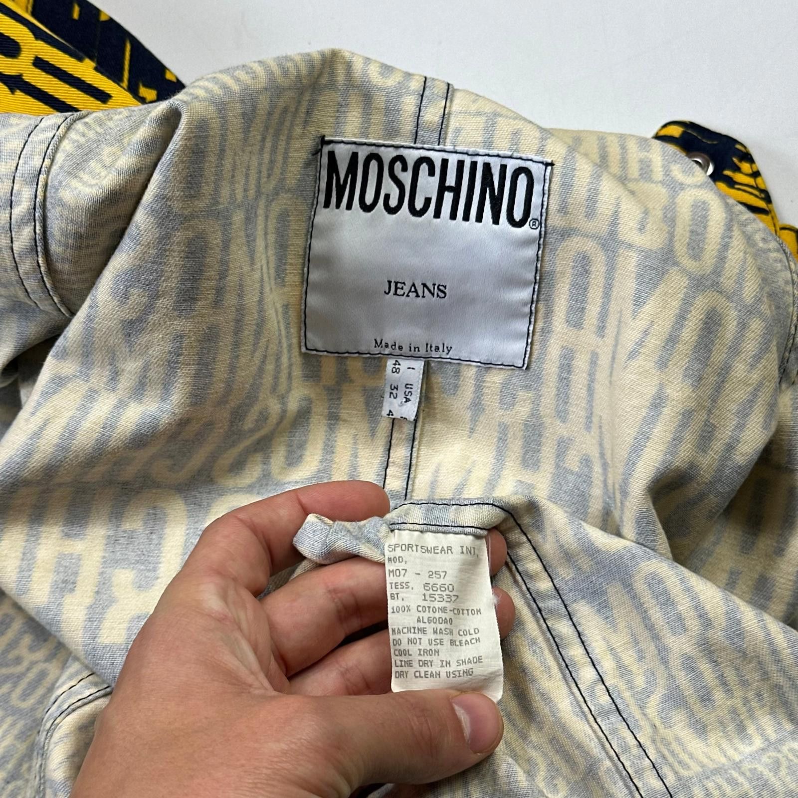 Moschino Moschino Jeans 1996 Crazy Print Cotton Jacket - IT48 (S/M) Size US M / EU 48-50 / 2 - 6 Thumbnail
