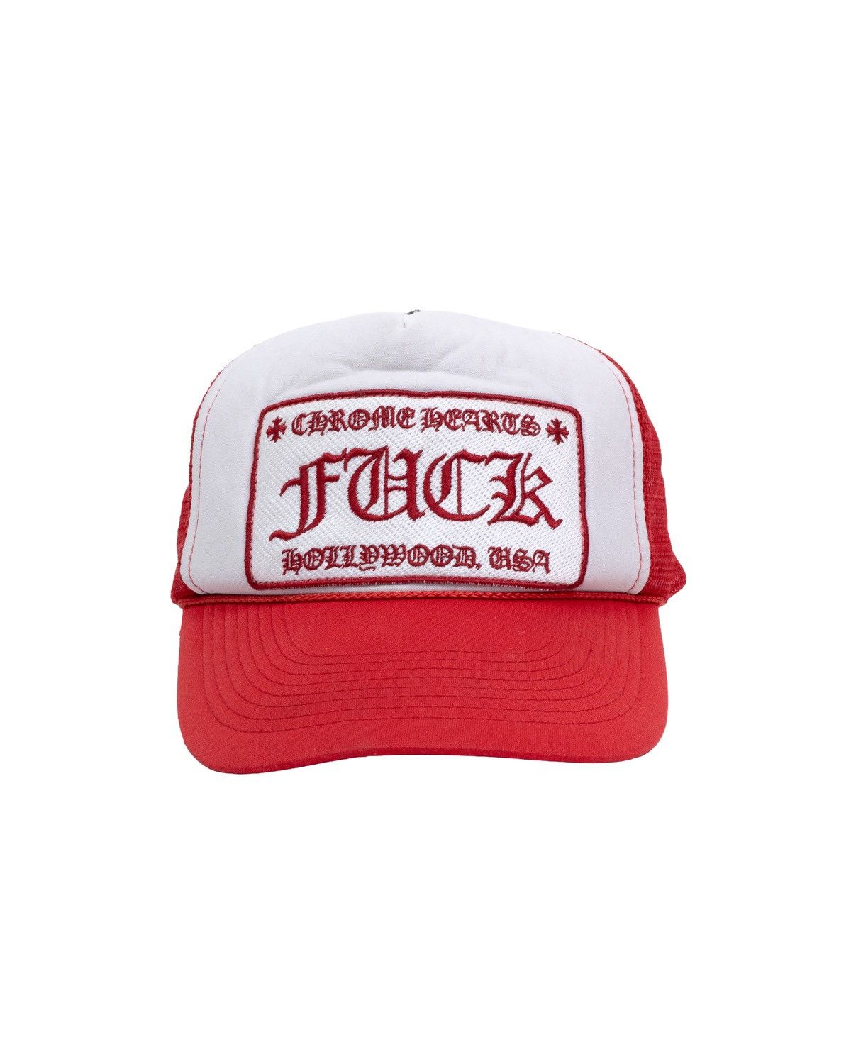 Chrome Hearts Chrome Hearts Red « F*CK » Trucker Cap Vintage Size ONE SIZE - 1 Thumbnail