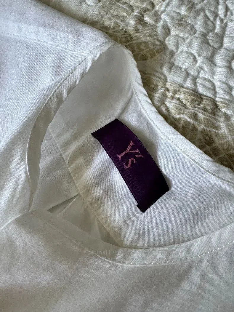 Y's Y'S Yohji Yamamoto White Collarless Shirt Size US M / EU 48-50 / 2 - 4 Thumbnail