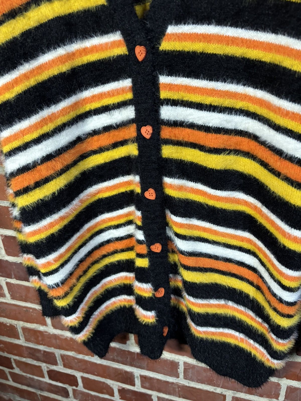 Hot Topic NWT Sweet Society Candy Corn Sweater Eyelash Halloween Sz S Size S / US 4 / IT 40 - 2 Thumbnail