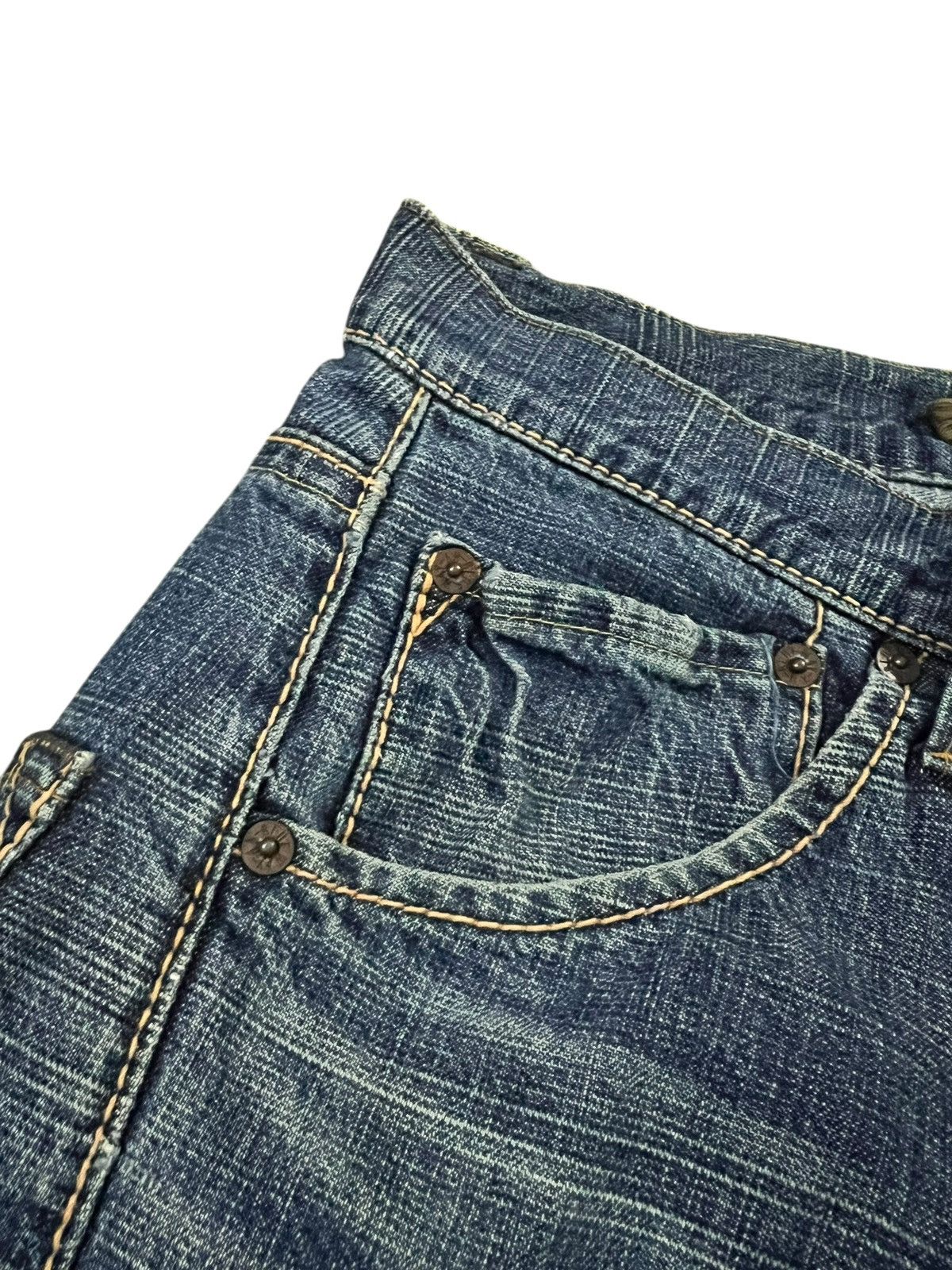 Japanese Brand 80’s Vintage Ghost Label Distress Jean Size US 31 - 9 Thumbnail