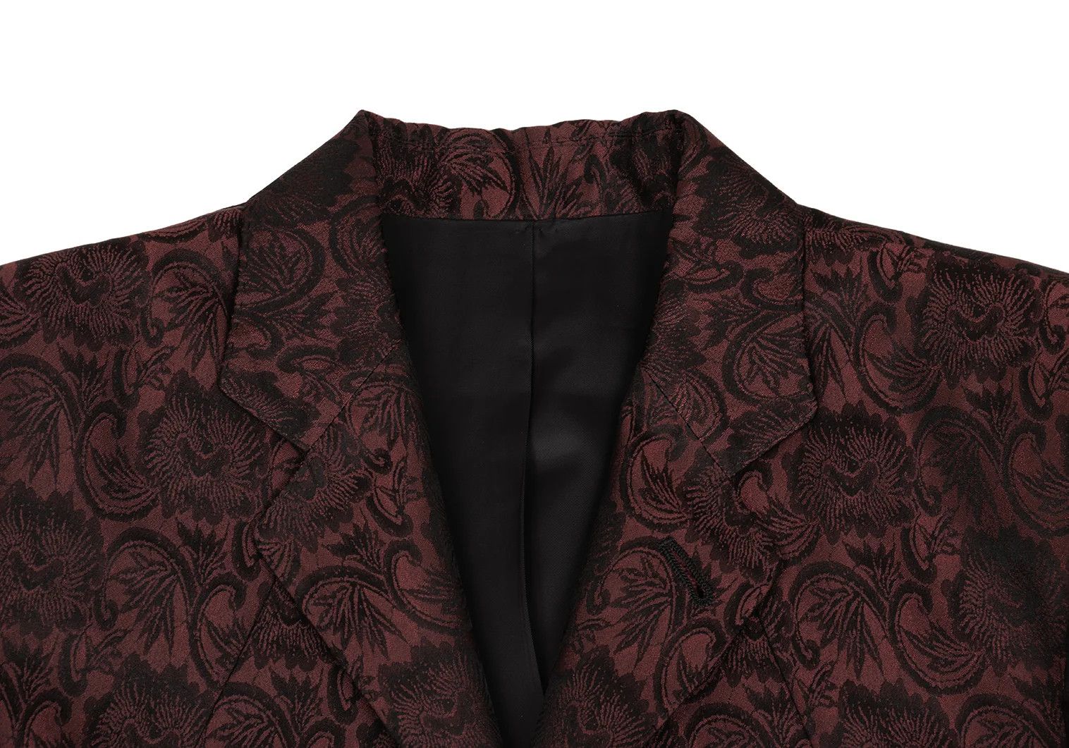 Jean Paul Gaultier Damask Jacquard 4B Jacket in Wine Size 48 Size US M / EU 48-50 / 2 - 3 Thumbnail