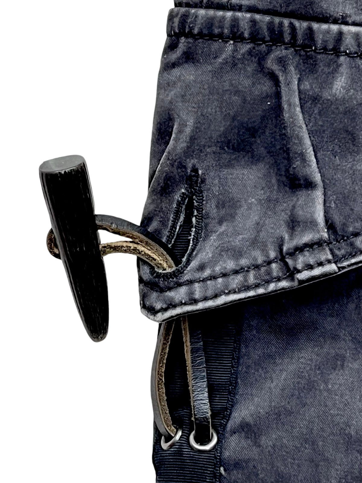 Vintage FYE🔥CAV Punk Slate Black Stretch FLARE Toggle Closure Cargo Size US 31 - 6 Thumbnail