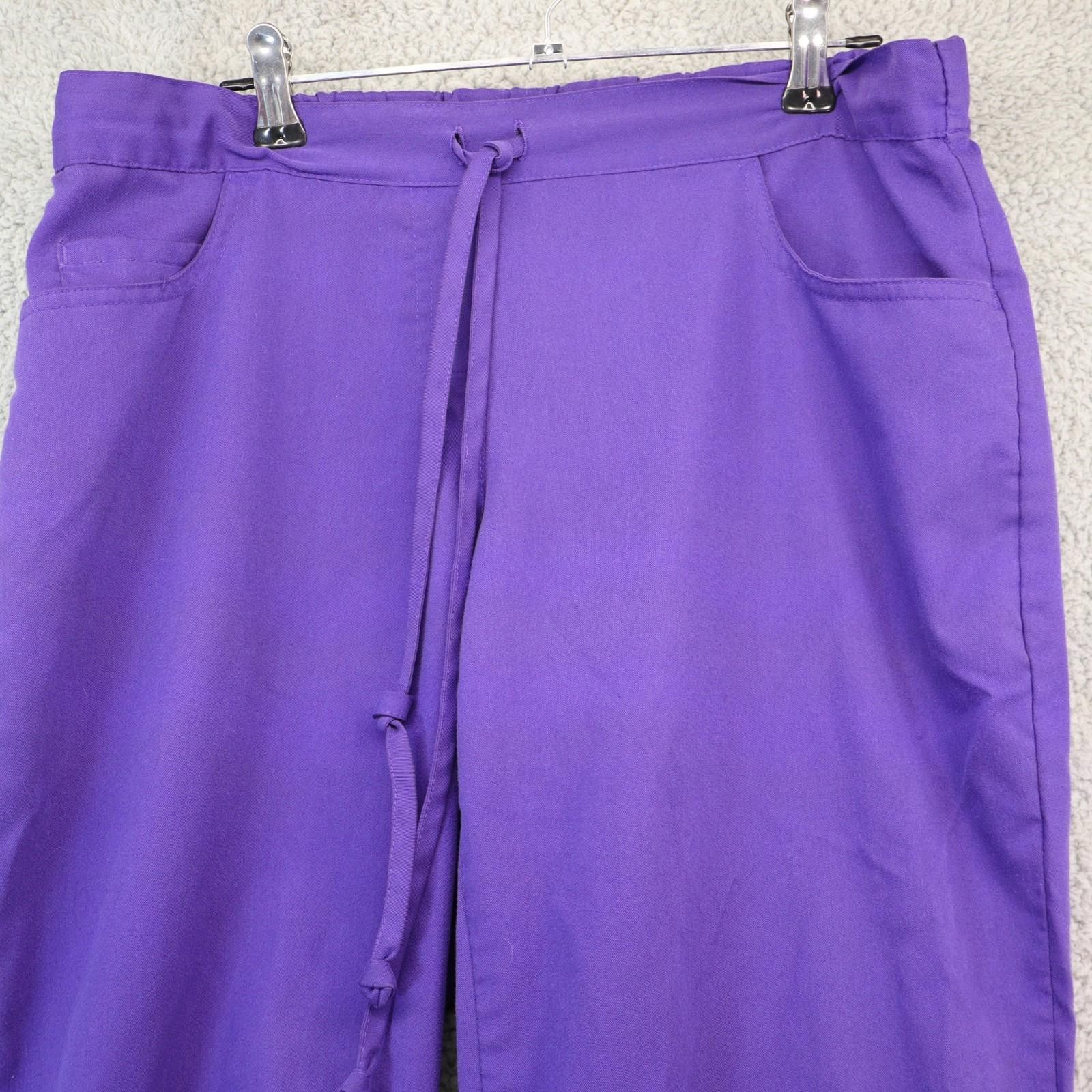 Other Greys Anatomy Scrub Pants purple Small bottoms SP wide leg Size ONE SIZE - 3 Thumbnail