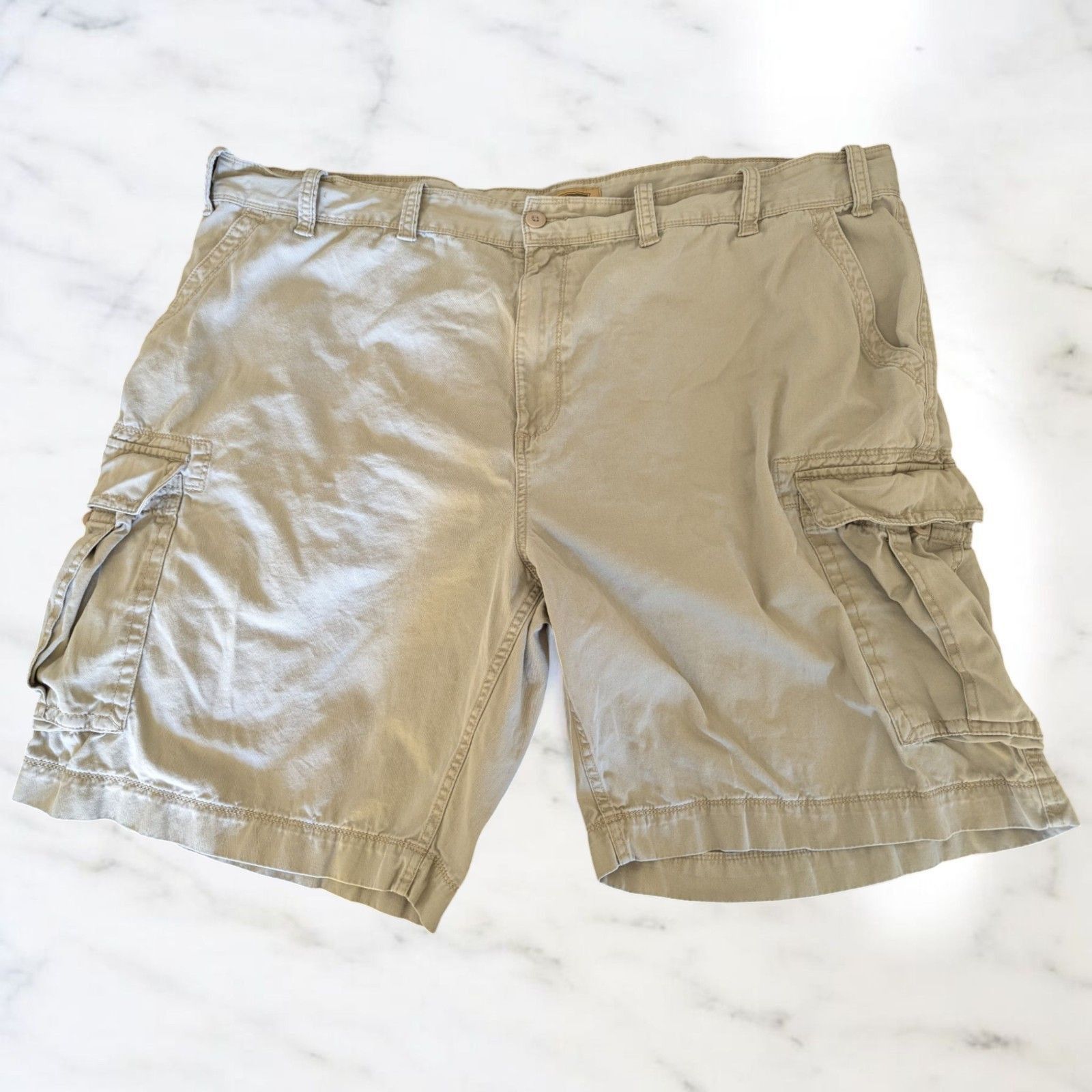 Other Foundry Supply Mens Cargo Shorts Khaki Size 52 100% Cotton Size US 44 / EU 60 - 1 Thumbnail