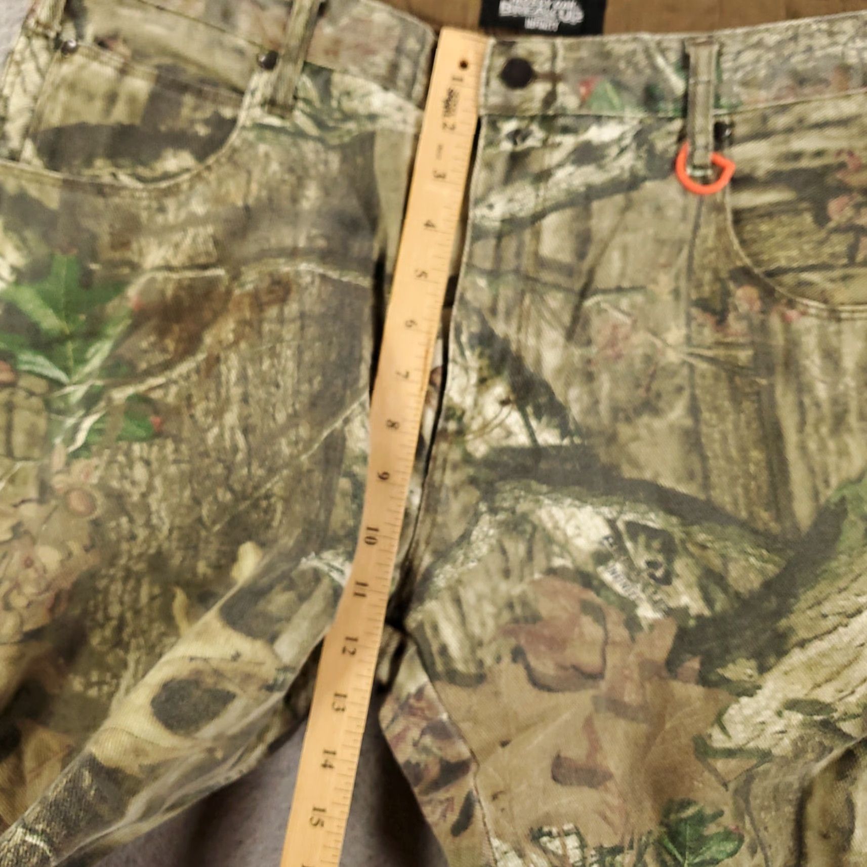 Wrangler VINTAGE Wrangler Camo Jeans Mens 38 Hemmed 38x26 Mossy Oak Break Up Camoflauge Denim 5-Pocket Mens Jeans Size US 38 / EU 54 - 3 Thumbnail