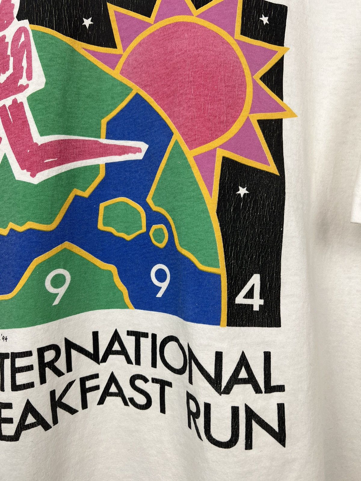 Vintage NYRRC International Breakfast Run 1994 Tee Size US XL / EU 56 / 4 - 4 Thumbnail