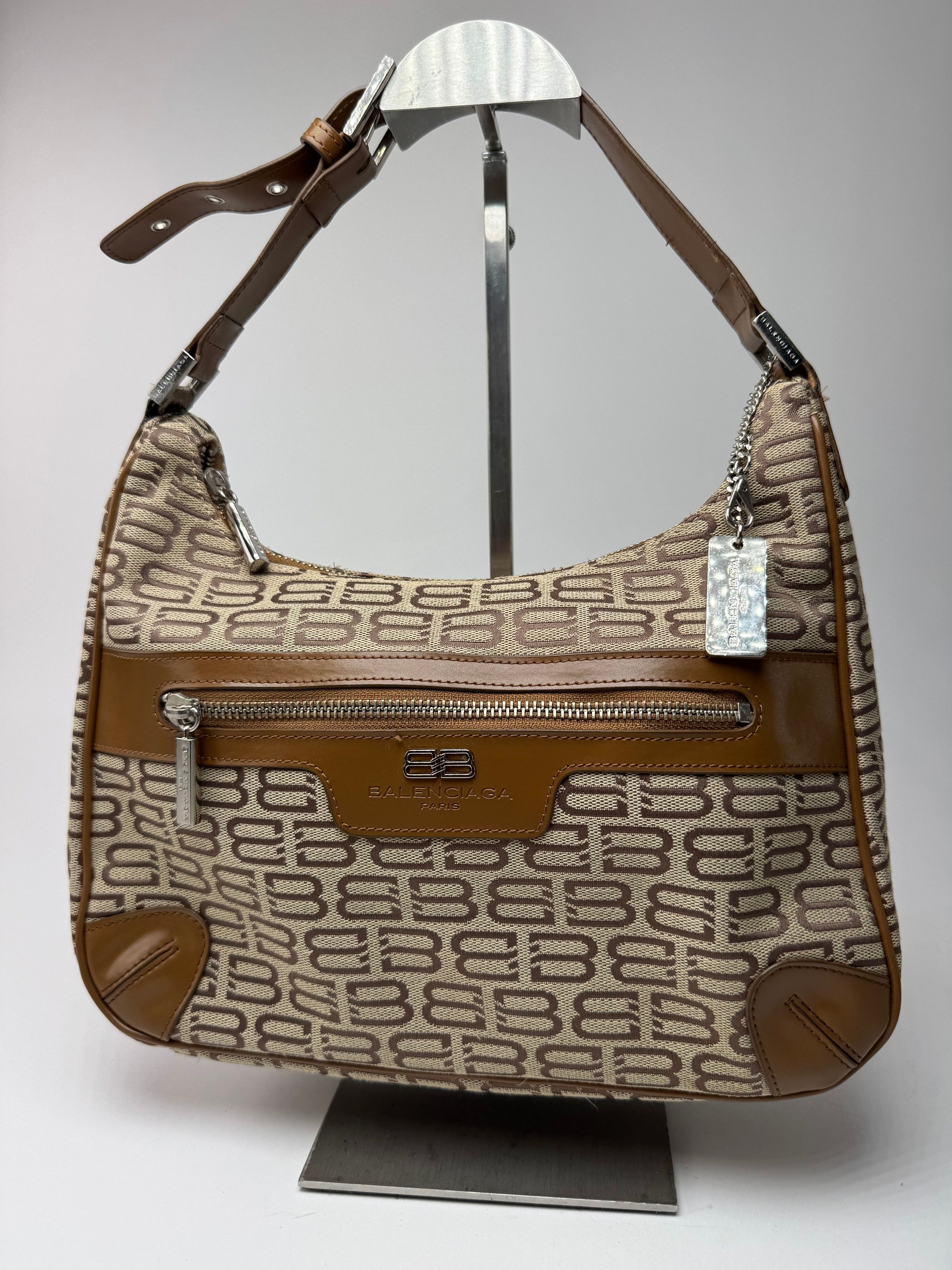 Balenciaga Vintage Monogram Bag beige brown Size ONE SIZE - 1 Thumbnail