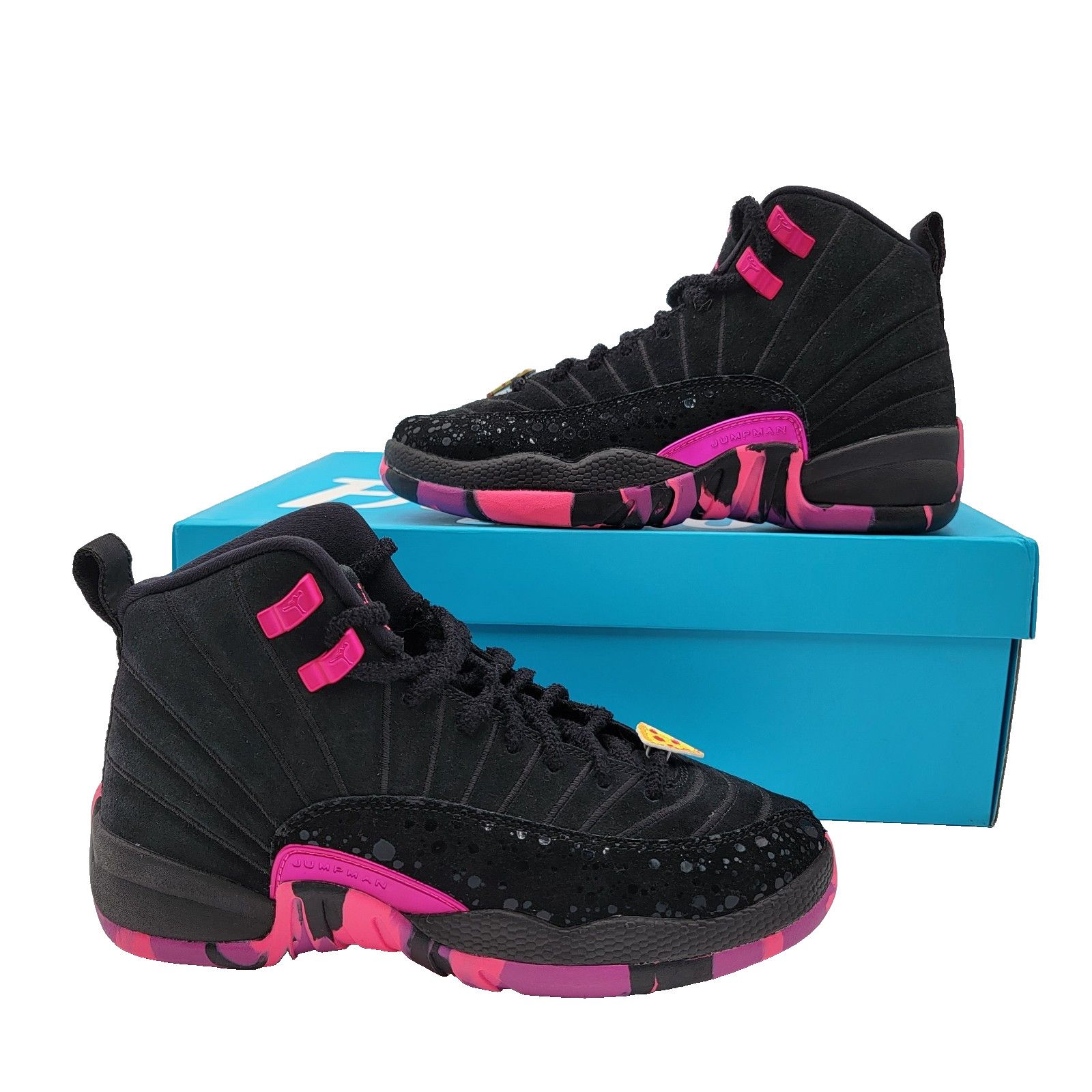 Jordan Brand 2017 Jordan 12 Retro ‘Doernbecher' Sz 4Y OG All VNDS Size US 5.5 / IT 35.5 - 2 Thumbnail