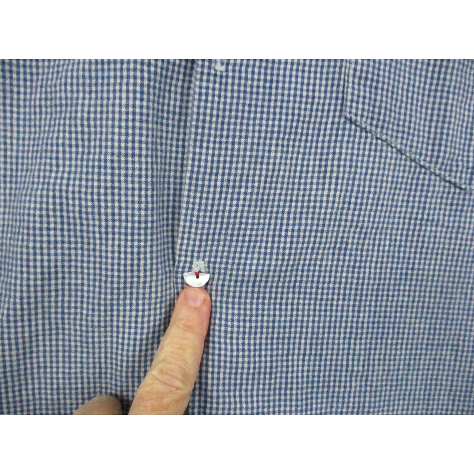 Guess VINTAGE GUESS Jeans Shirt Mens Large Blue Plaid Pearl Buttons Long Sleeve USA Size US L / EU 52-54 / 3 - 5 Thumbnail