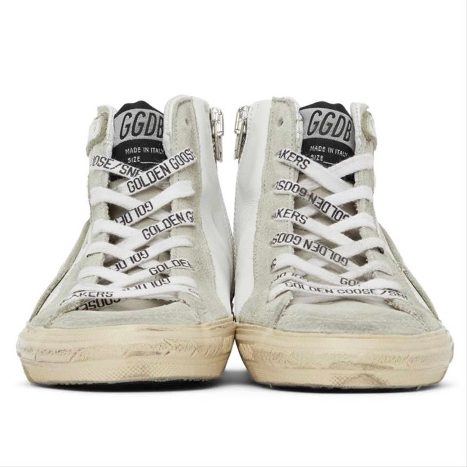 Golden Goose slide distressed leather sneakers Size US 10 / IT 40 - 2 Thumbnail