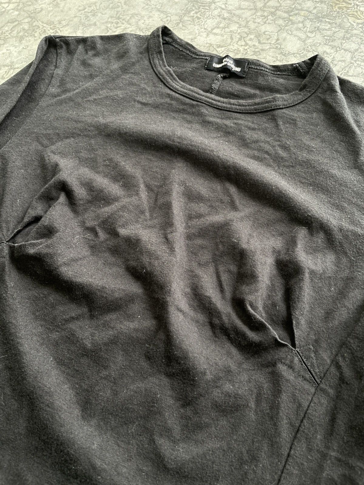 Comme des Garcons AD03 Tricot COMME des GARCONS Long Sleeves Black Plain Tees Size S / US 4 / IT 40 - 2 Thumbnail