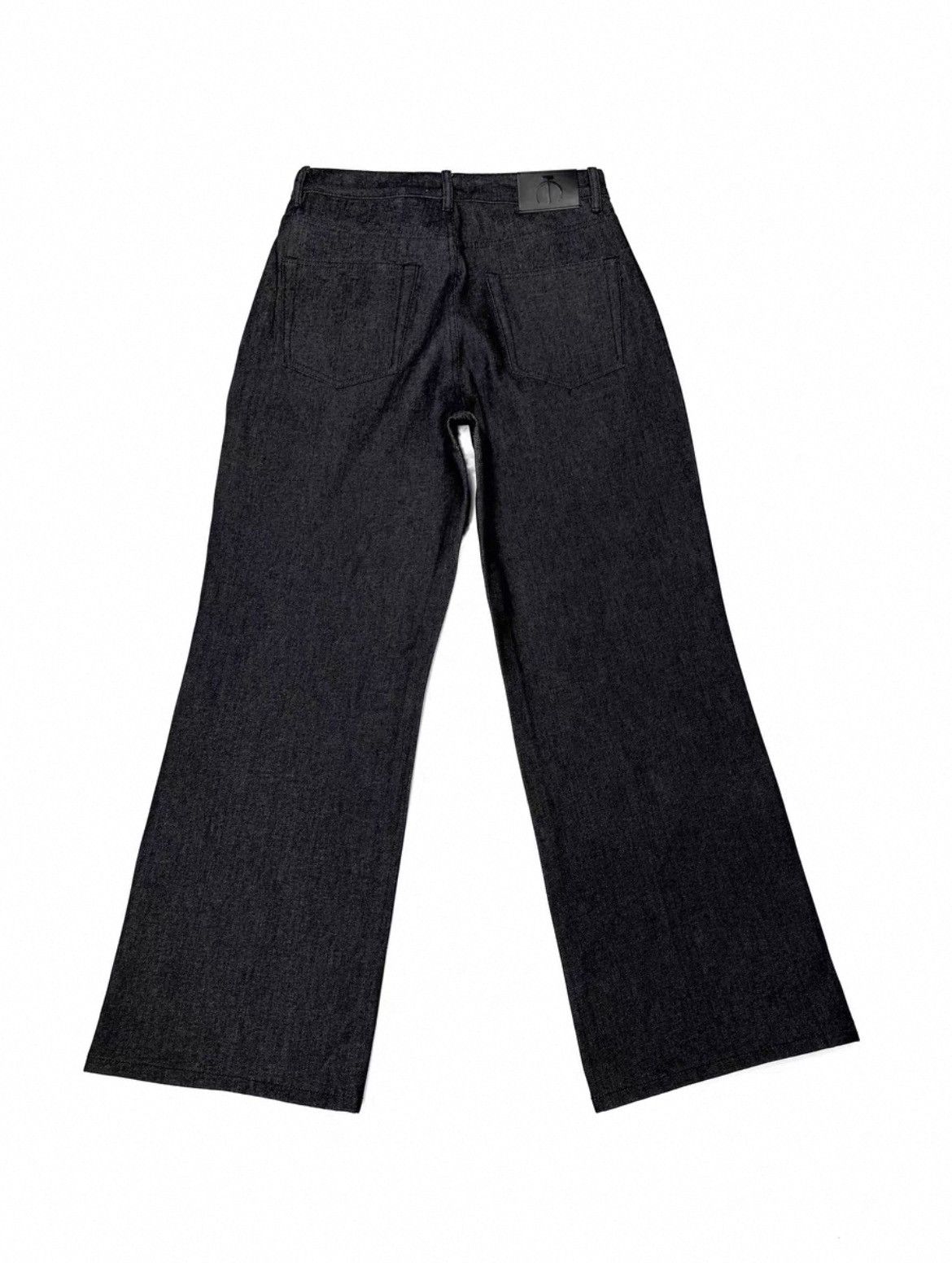 Japanese Brand THE BUTCHER RIOT raw denim jeans wide fit open button flye Size US 28 / EU 44 - 5 Thumbnail