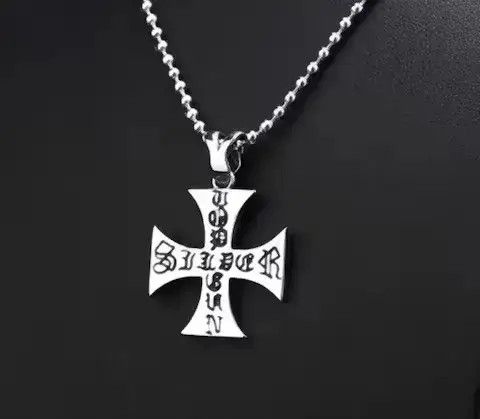 Other Retro Cross Pendant Chain Necklace Size ONE SIZE - 2 Thumbnail