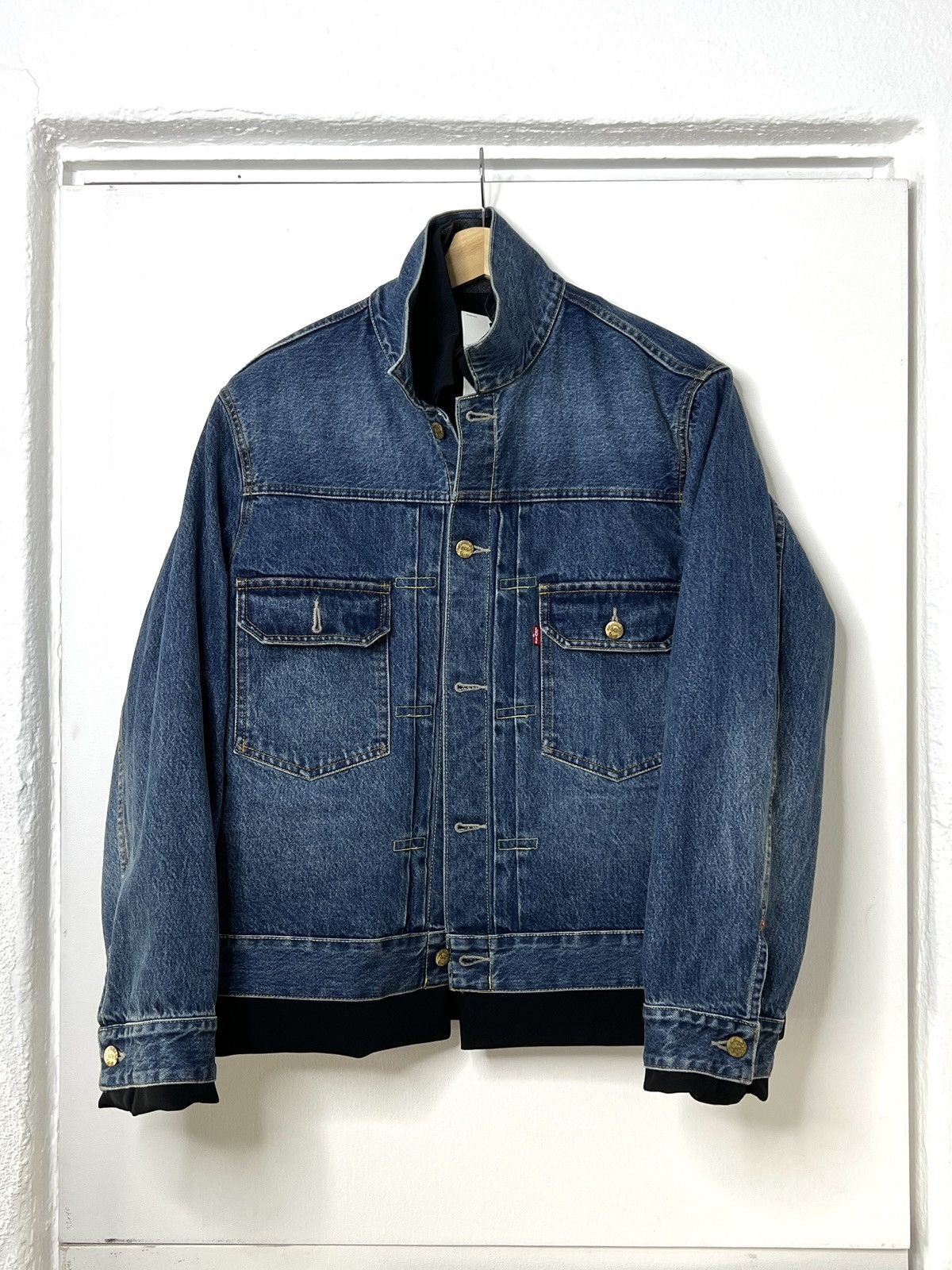 Sacai BNWT Levis + Sacai Reversible Blazer Denim Jacket w/ Pins Size US M / EU 48-50 / 2 - 5 Thumbnail